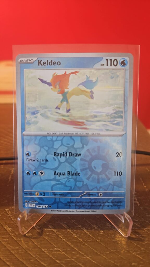 Keldeo 44/162 Reverse Holo Pokémon Scarlet & Violet Temporal Forces card