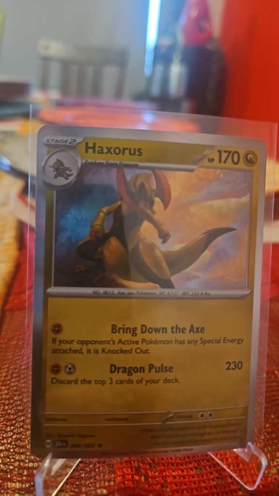 Haxorus 46/64 Shrouded Fable Holo Rare Pokemon Card TCG