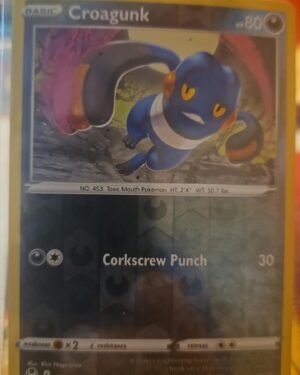 Croagunk 109/195 Reverse Holo Pokemon TCG: Silver Tempest