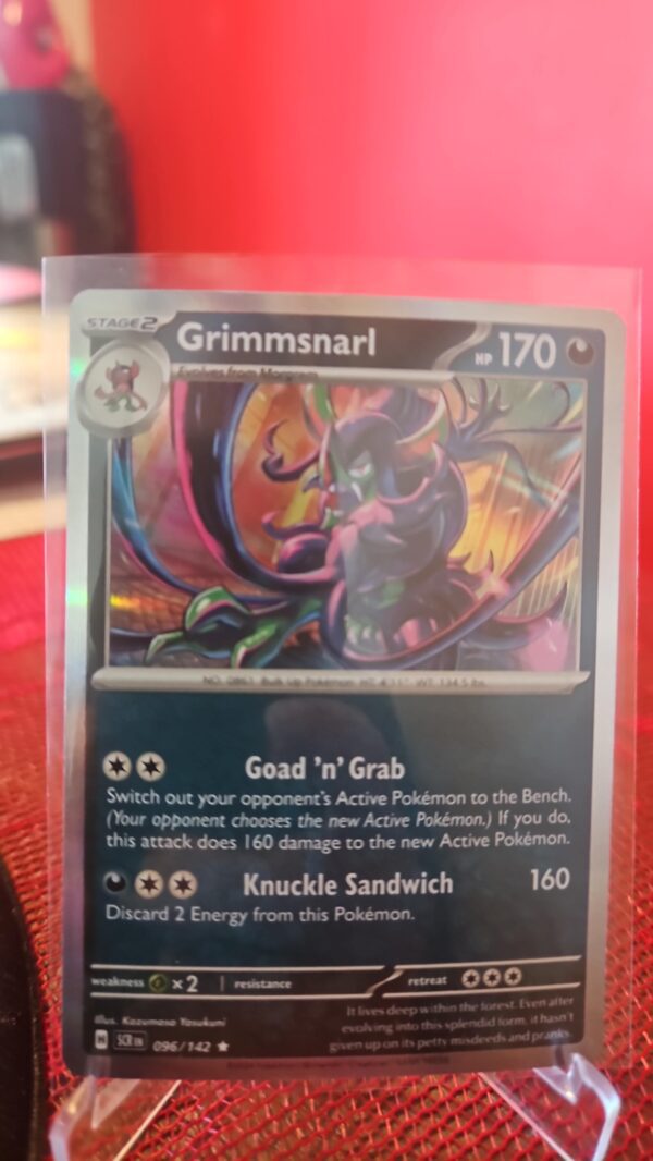 Grimmsnarl #96/142 SV Stellar Crown 2024 Rare Holo Pokemon TCG Card