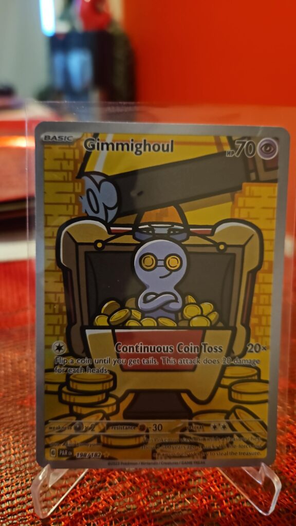 Gimmighoul 198/182 Illustration Rare Paradox Rift Pokémon Card Near Mint Front