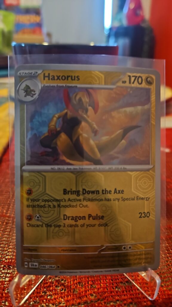 Haxorus, Reverse Holo, Shrouded Fable, Pokémon TCG, 2024, Rare, SV