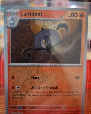 37/197 Lampent [Reverse Holo] Pokémon Obsidian Flames