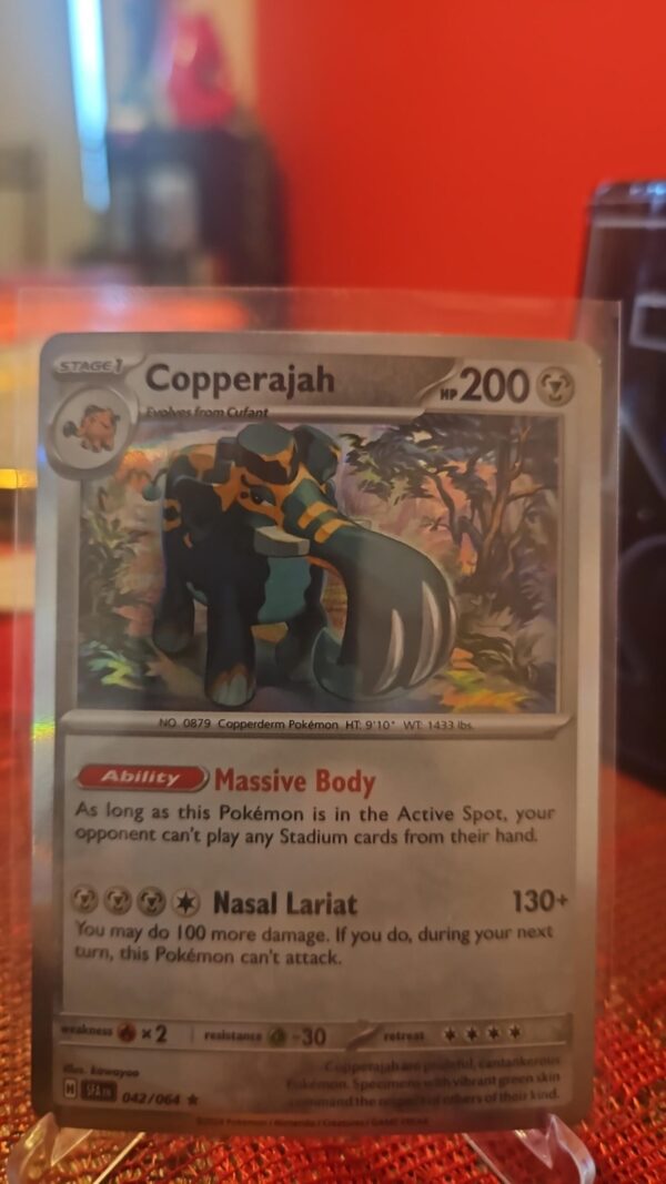 Pokemon TCG Shrouded Fable Copperajah Holo Card 42/64