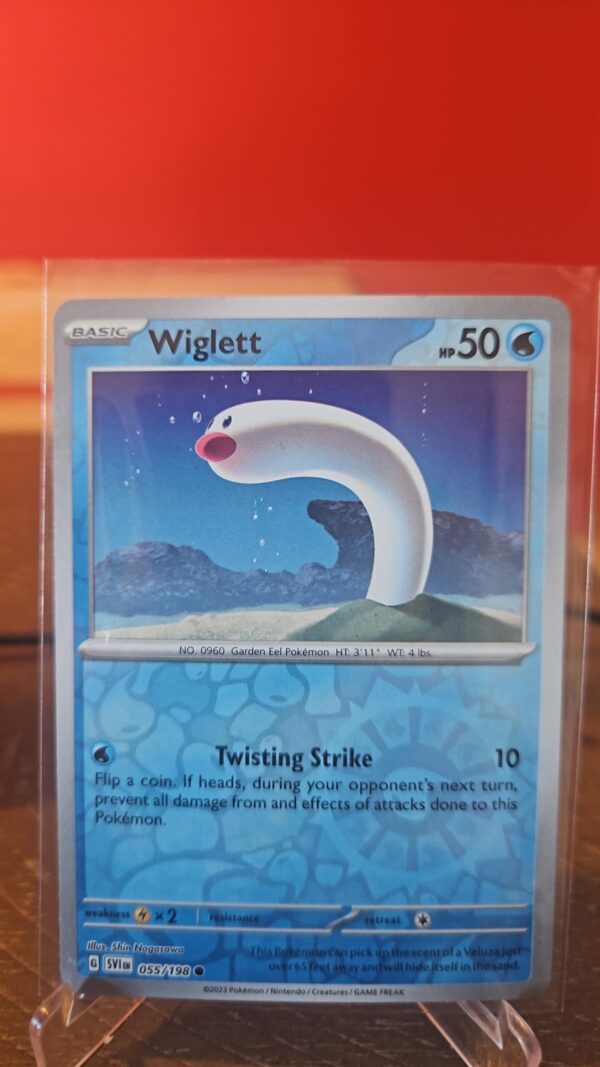 Wiglett 055/198 - Scarlet & Violet - Common - Reverse Holo - Pokemon Card