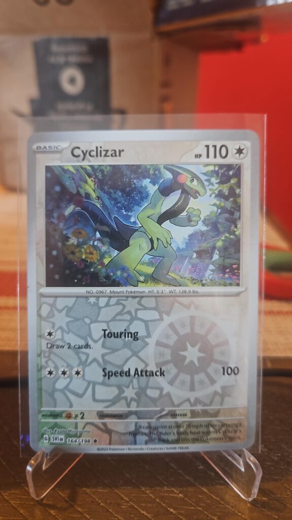 Cyclizar 164/198 Reverse Holofoil rare single card from Pokemon TCG Scarlet & Violet Base Set