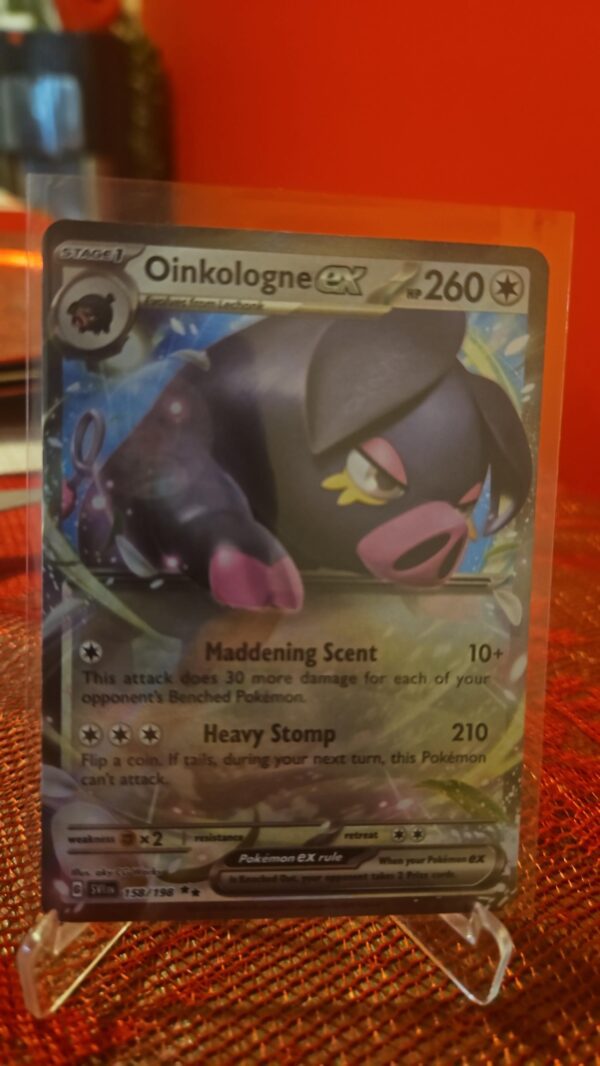 Holo Oinkologne ex - 158/198 Double Rare Scarlet & Violet Base Set Pokemon TCG