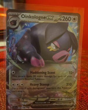 Oinkologne ex 158/198 Double Rare Holo Scarlet & Violet Pokémon TCG Card Front
