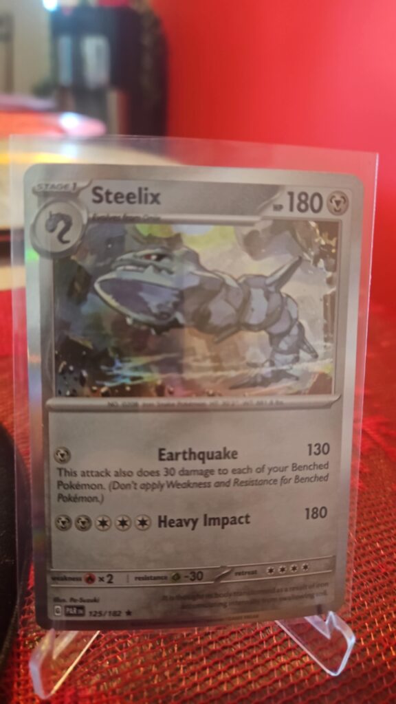 Steelix 125/182 Paradox Rift Holo Rare Pokemon Card TCG