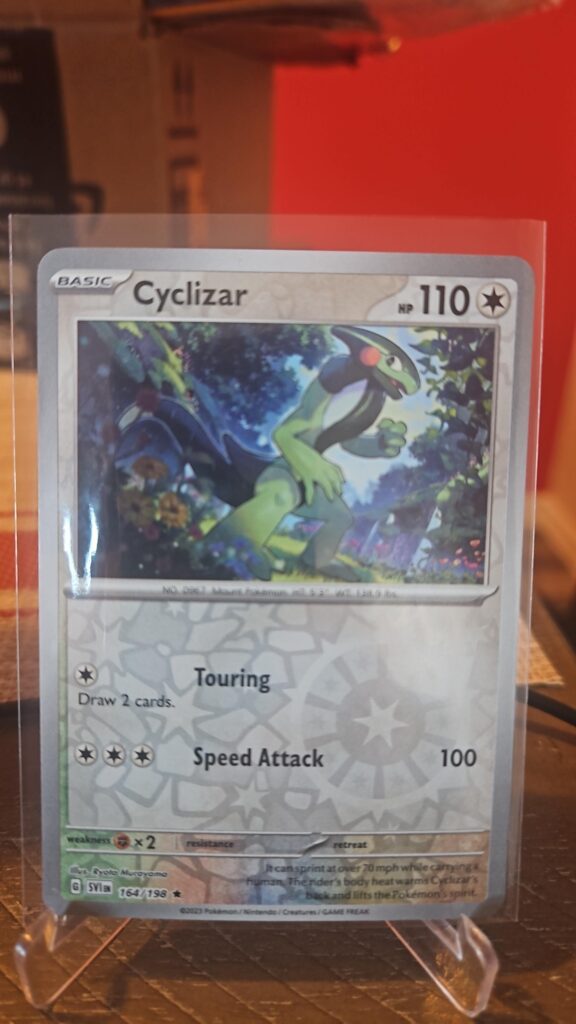Cyclizar 164/198 Reverse Holofoil rare single card from Pokemon TCG Scarlet & Violet Base Set