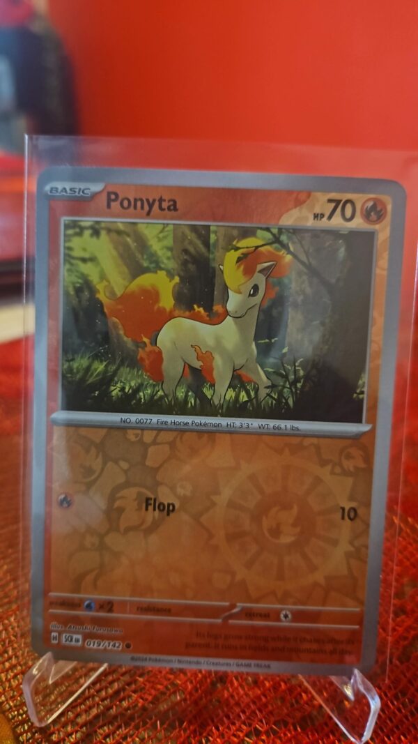 Ponyta 019/142 Stellar Crown Reverse Holo Pokemon Card NM