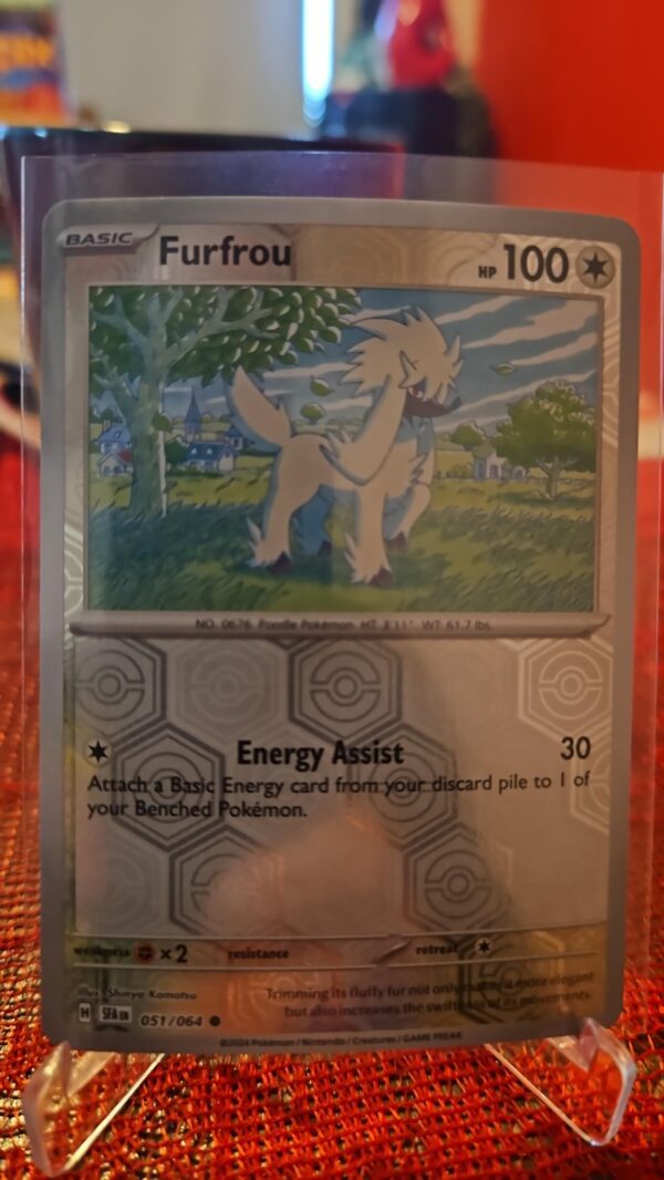 Furfrou 051/064 Sv: Shrouded Fable Reverse Holo NM Pokemon Card 2024