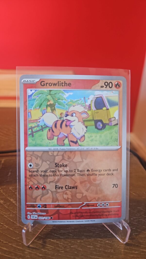 Growlithe 31/198 Reverse Holo | Scarlet & Violet | Pokemon Card