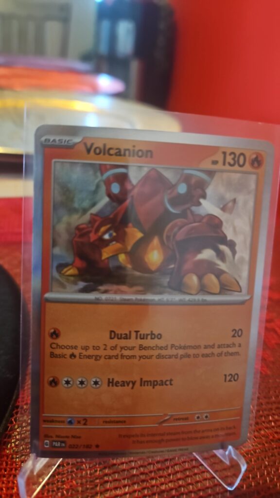 Volcanion 22/182 Paradox Rift Holo Rare Pokemon Card TCG