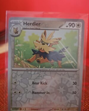 Herdier - 171/197 Obsidian Flames Pokemon Reverse Holo Foil Rare