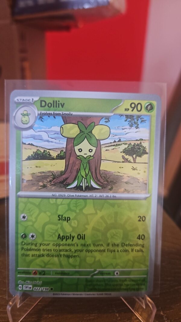 Pokémon TCG Scarlet & Violet Dolliv 22/198 Reverse Holo Common Card NM 2023