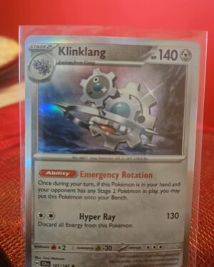 Klinklang #101/142 SV Stellar Crown 2024 Rare Holo Pokemon TCG Card
