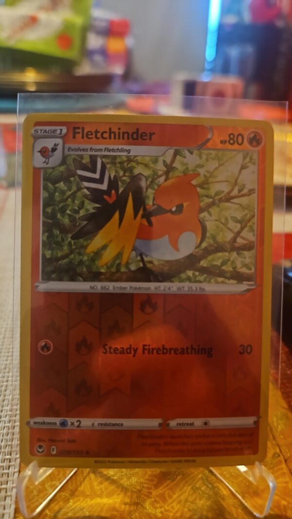 Fletchinder 28/195 Silver Tempest Reverse Holo Uncommon Pokémon TCG