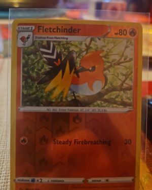Fletchinder 28/195 Silver Tempest Reverse Holo Uncommon Pokémon TCG
