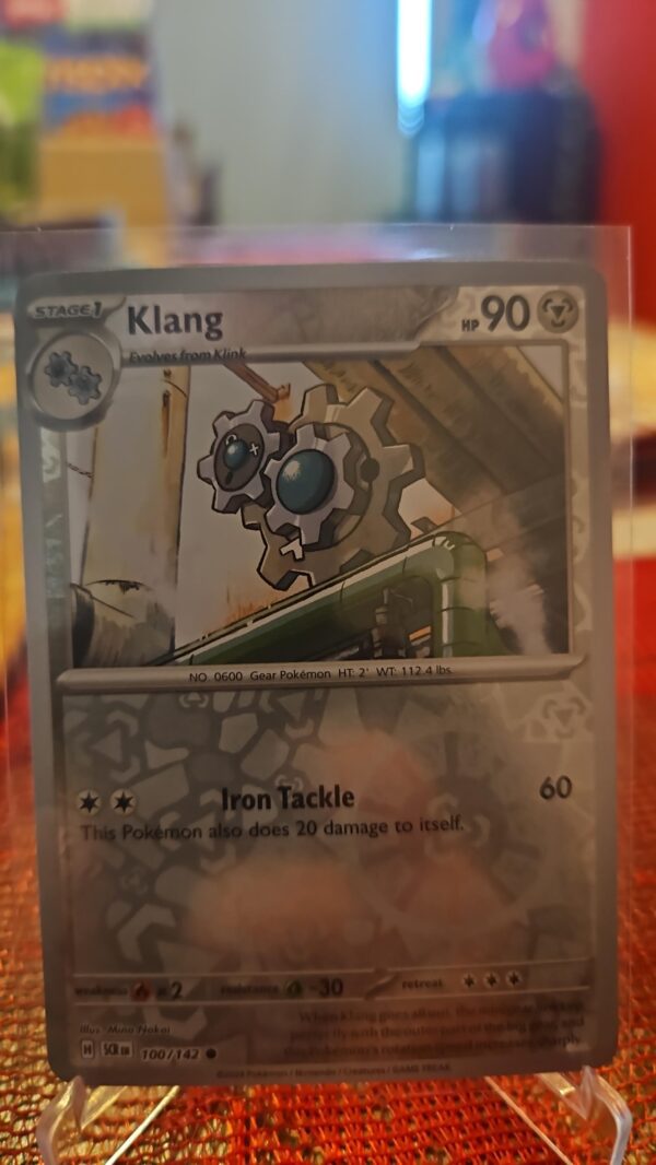 Klang #100/142 SV Stellar Crown 2024 Reverse Holo Common Pokemon TCG