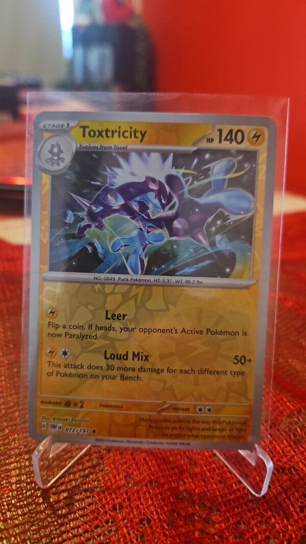 Toxtricity 72/197 Obsidian Flames Rare Pokemon TCG NM REVERSE HOLO
