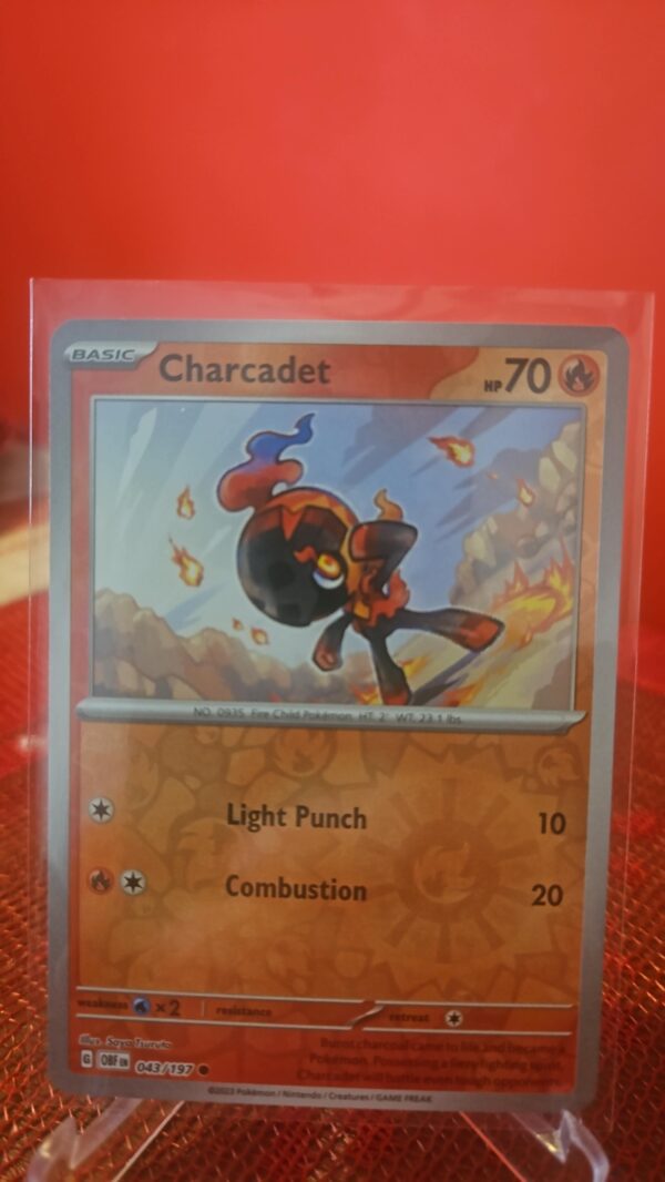 Charcadet #43/197 SV Obsidian Flames Reverse Holo Common Pokemon