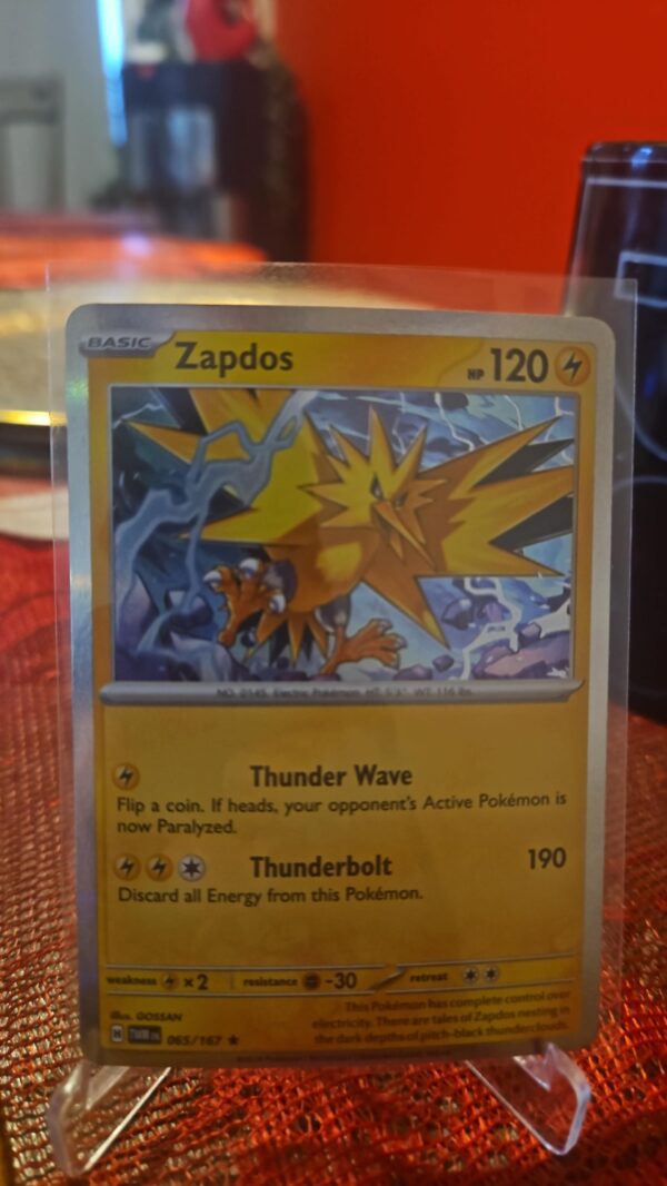 Pokemon Twilight Masquerade ZAPDOS 65/167 Holo Rare