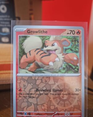 2024 Pokémon Scarlet Violet Reverse Holo Foil Growlithe 30 /198 Holographic