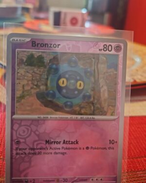 Bronzor #68/162 SV Temporal Forces 2024 Pokemon Reverse Holo Common TCG Card
