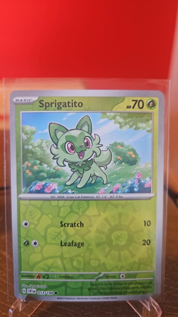 Sprigatito 13/198 Scarlet & Violet Reverse Holo Common Pokémon TCG