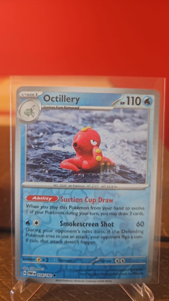 Octillery 34/182 Reverse Holo Pokémon Paradox Rift card