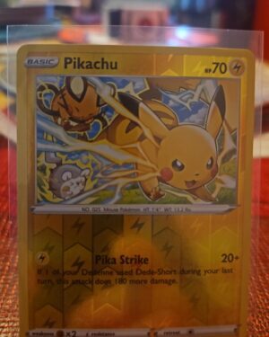 Pikachu 49/195 Silver Tempest Reverse Holo Common Pokémon TCG