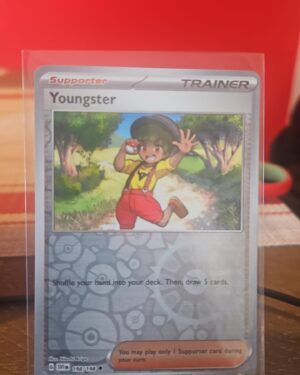 POKEMON Card - Youngster 198/198 - Reverse Holo - Scarlet & Violet - NM