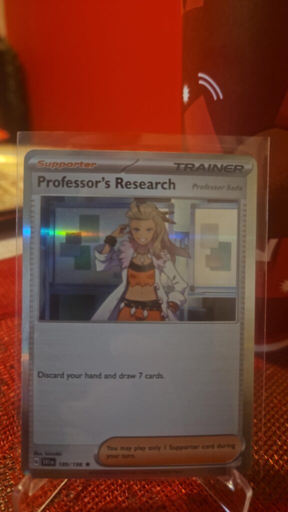 Professor's Research 189/198 Scarlet & Violet Base Set Holo Rare Trainer Pokemon Card TCG