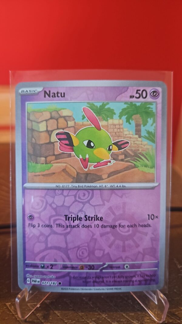 Natu 71/182 Paradox Rift Reverse Holo Pokémon Card 2023