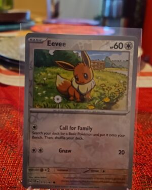 Eevee - 113/142 Stellar Crown REVERSE Holo Pokemon