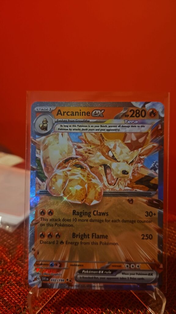 Arcanine ex 32/198 Double Rare Scarlet & Violet Pokémon Card Front