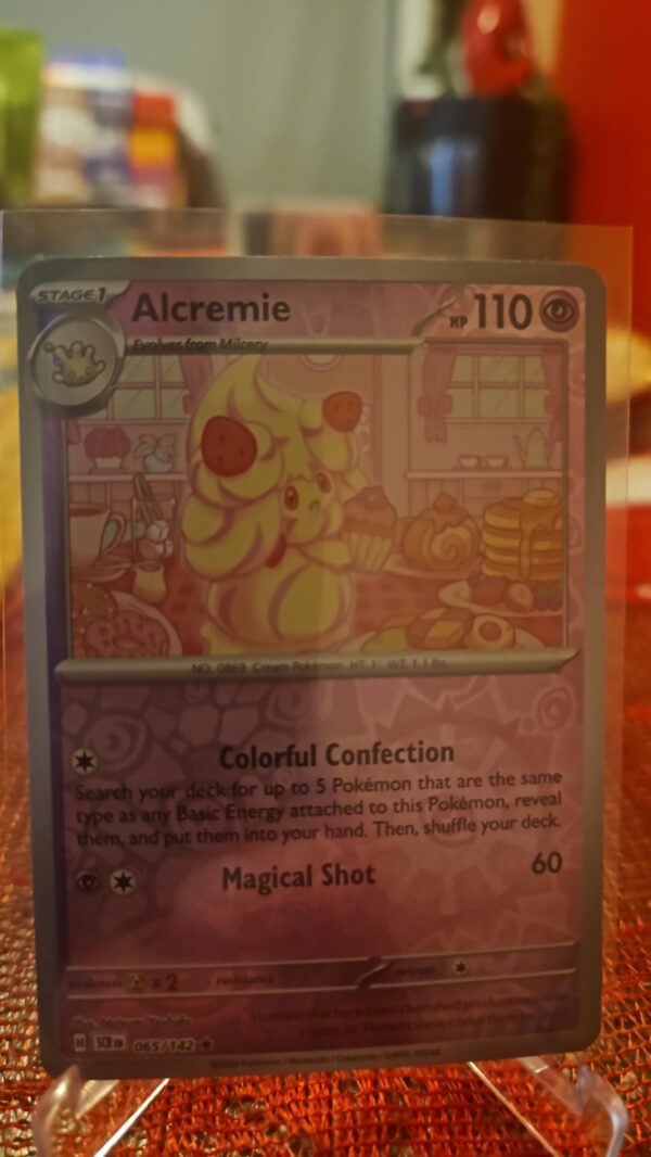 Alcremie #65/142 SV Stellar Crown 2024 Reverse Holo Rare Pokemon