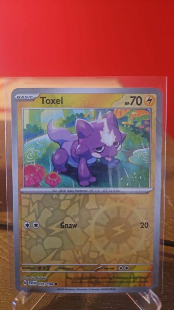 Toxel 71/198 Reverse Holo Pokémon Scarlet & Violet card