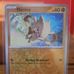 Reverse Holo Mankey 107/198 Common Scarlet & Violet Base Set Pokemon TCG