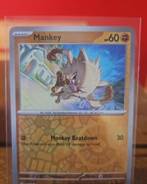 Mankey 107/198 Reverse Holo Pokémon Scarlet & Violet card