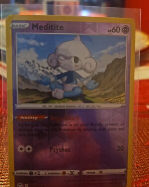 Meditite 72/195 Silver Tempest Reverse Holo Common Pokémon TCG