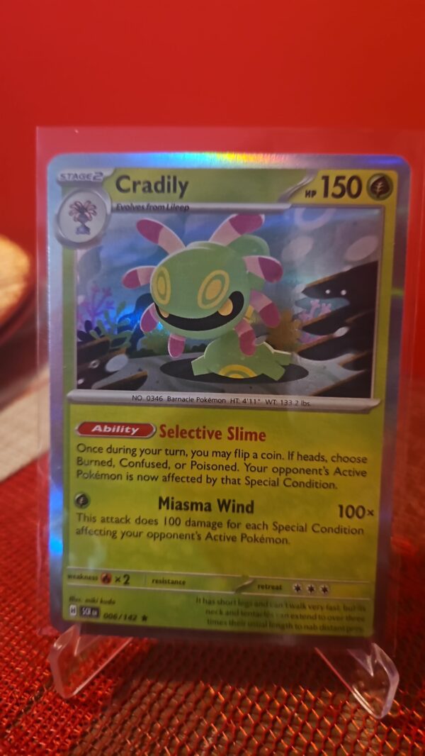 2024 Pokemon Scarlet Violet Stellar Crown Cradily 6 /142 Holographic Holo