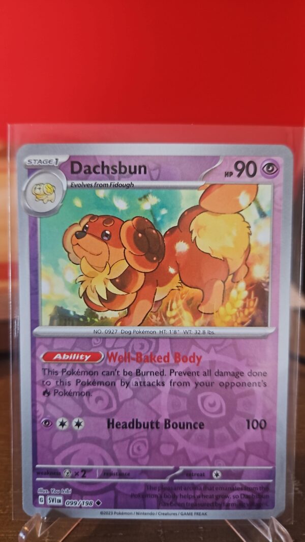 Dachsbun 99/198 Reverse Holo Scarlet & Violet Pokemon TCG Card