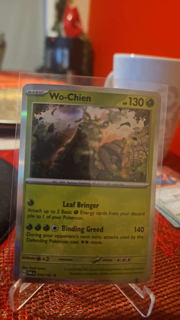 Wo-Chien 18/182 Paradox Rift Base Set Holo Rare Pokemon Card TCG