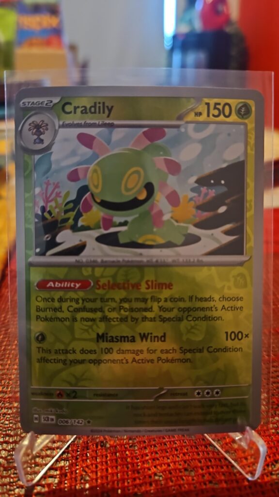 Cradily, Reverse Holo, Stellar Crown, Pokémon TCG, 2024, Rare, SV