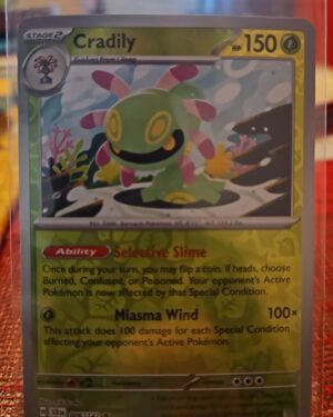 Cradily, Reverse Holo, Stellar Crown, Pokémon TCG, 2024, Rare, SV