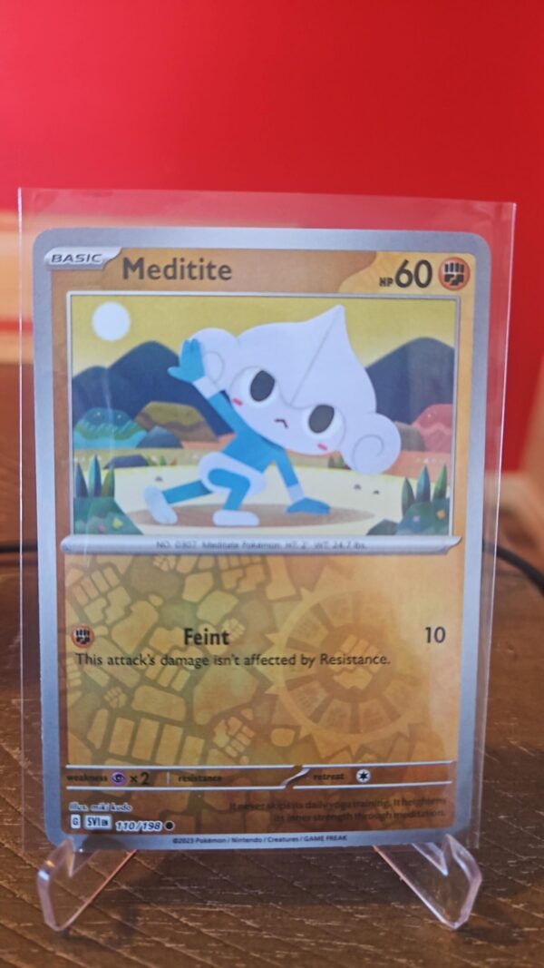 Reverse Holo Meditite 110/198 Common Scarlet & Violet Base Set Pokemon TCG