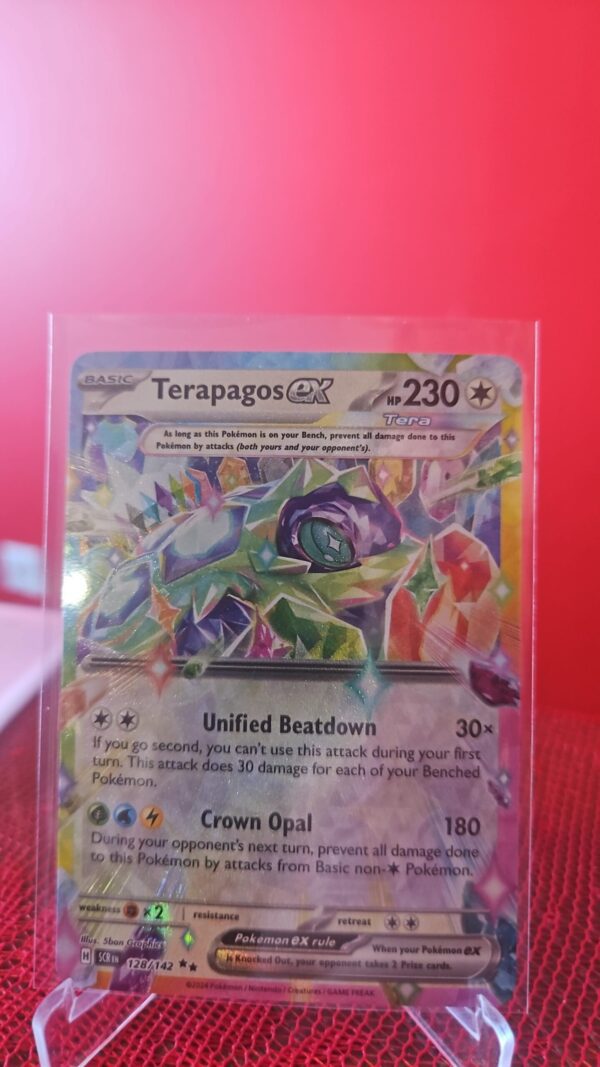 Terapagos EX 128/142 Double Rare Pokemon TCG Scarlet & Violet Stellar Crown