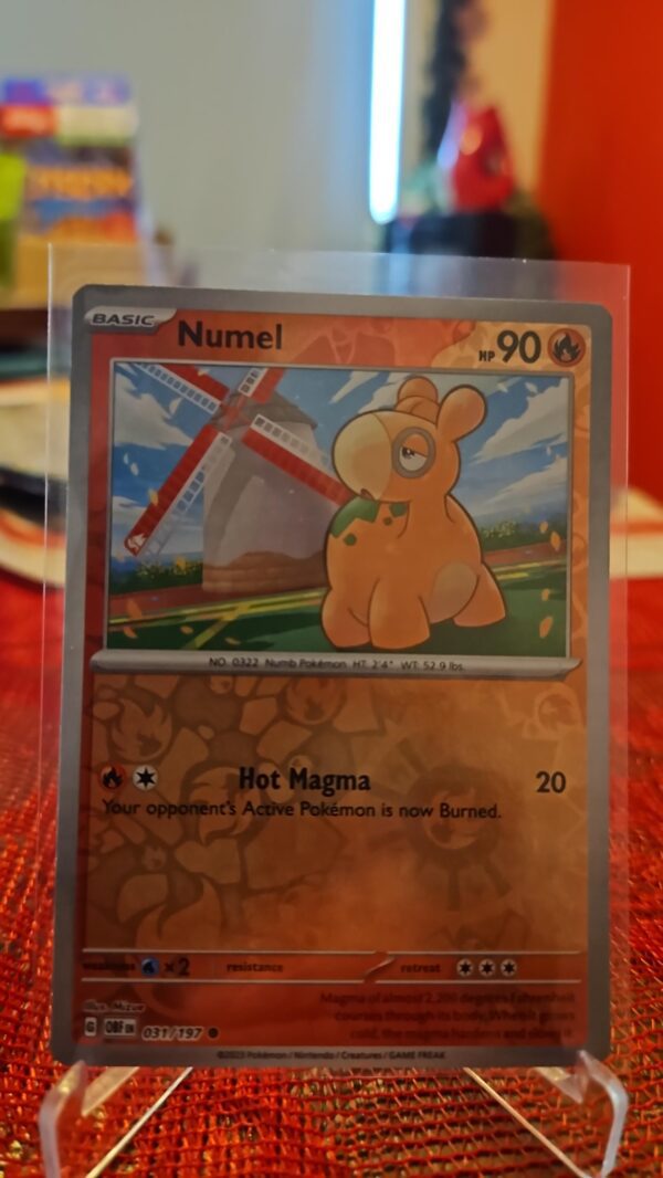 Numel 31/197 Reverse Holo Obsidian Flames - Pokemon TCG - Mint